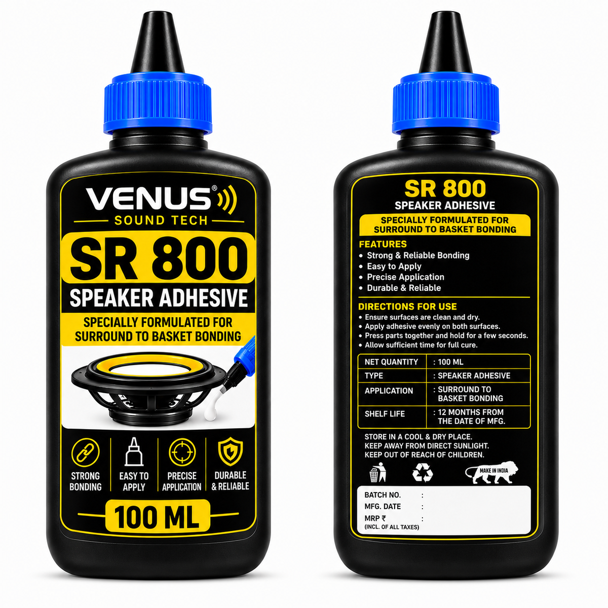 SR 800 Water-Based Adhesive for Surround to Basket Bonding