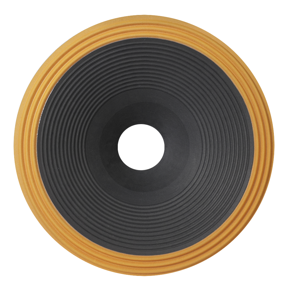 21″ Cloth Surround 3 Roll Paper Cone – V21118520 Semi Press (Yellow Ring)