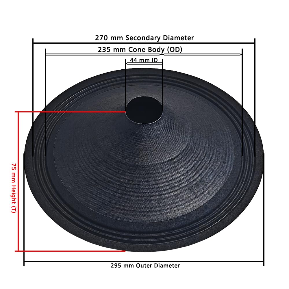 12" Paper Cone | OE-1204 | 44mm | 10 PCS (Ocean)