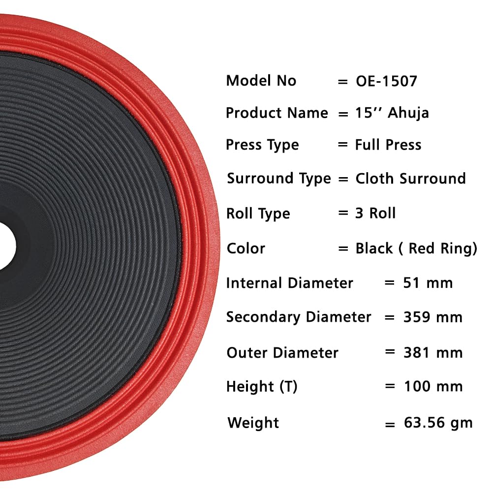 15" Paper Cone | OE-1507 | 51mm | 10 PCS (Ocean)