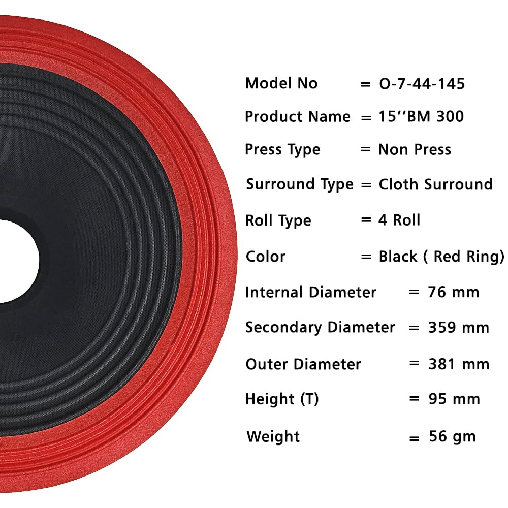 15" Paper Cone | O-7-44-145 | 76mm | 10 PCS (Ocean)