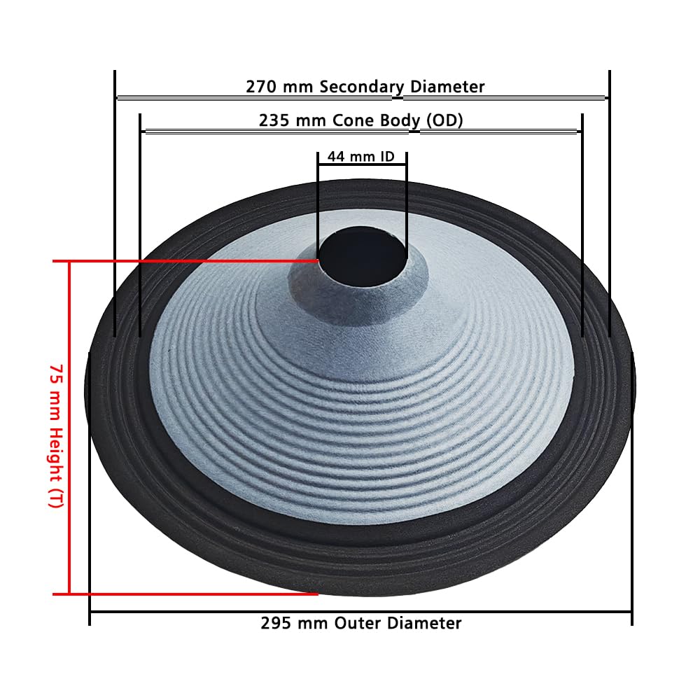 12" Paper Cone | OE-1204 | 44mm | 10 PCS (Ocean)