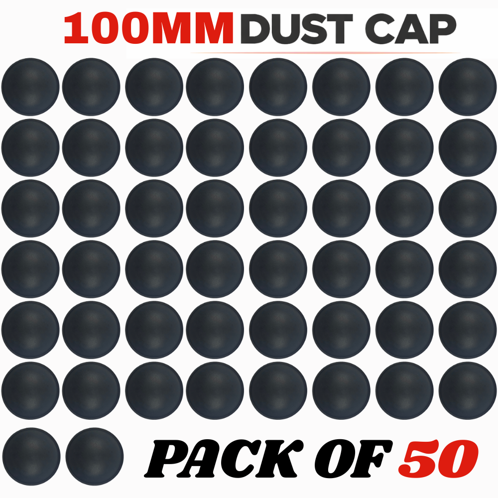 100 MM Black Speaker Dust Cap – High Durability Dome Type for Speaker Repair