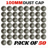 100 MM Silver Speaker Dust Cap