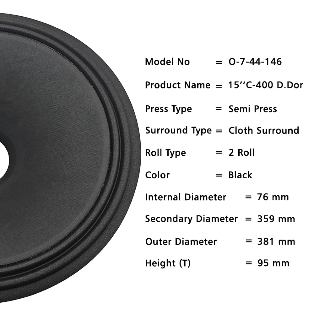 15" Paper Cone | O-7-44-146 | 76mm | 10 PCS (Ocean)