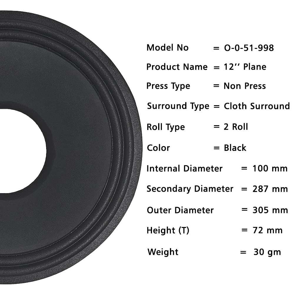 12" Paper Cone | O-0-51-998 | 100mm | 10 PCS (Ocean)