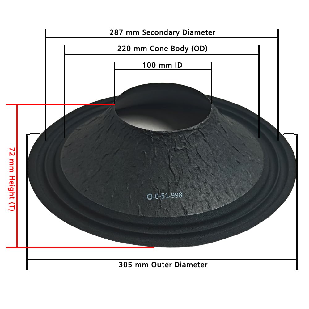 12" Paper Cone | O-0-51-998 | 100mm | 10 PCS (Ocean)