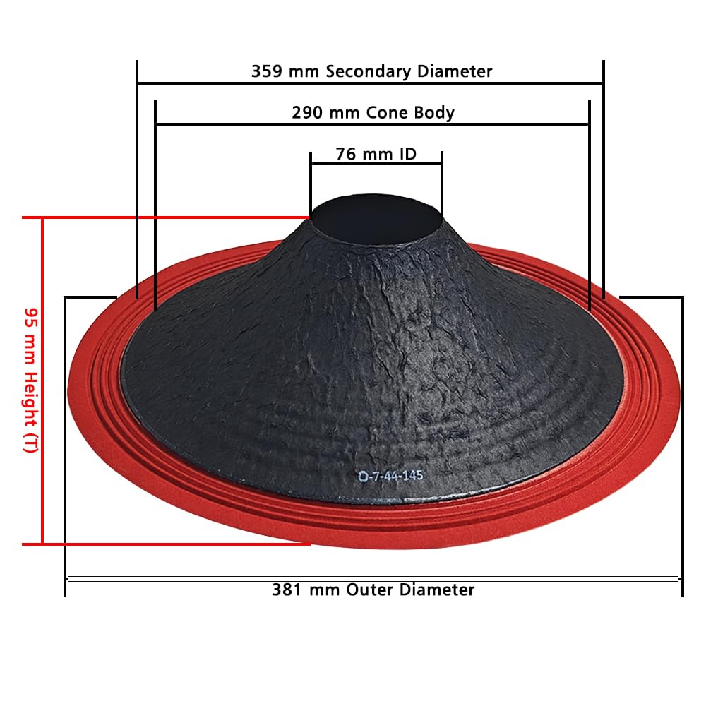 15" Paper Cone | O-7-44-145 | 76mm | 10 PCS (Ocean)