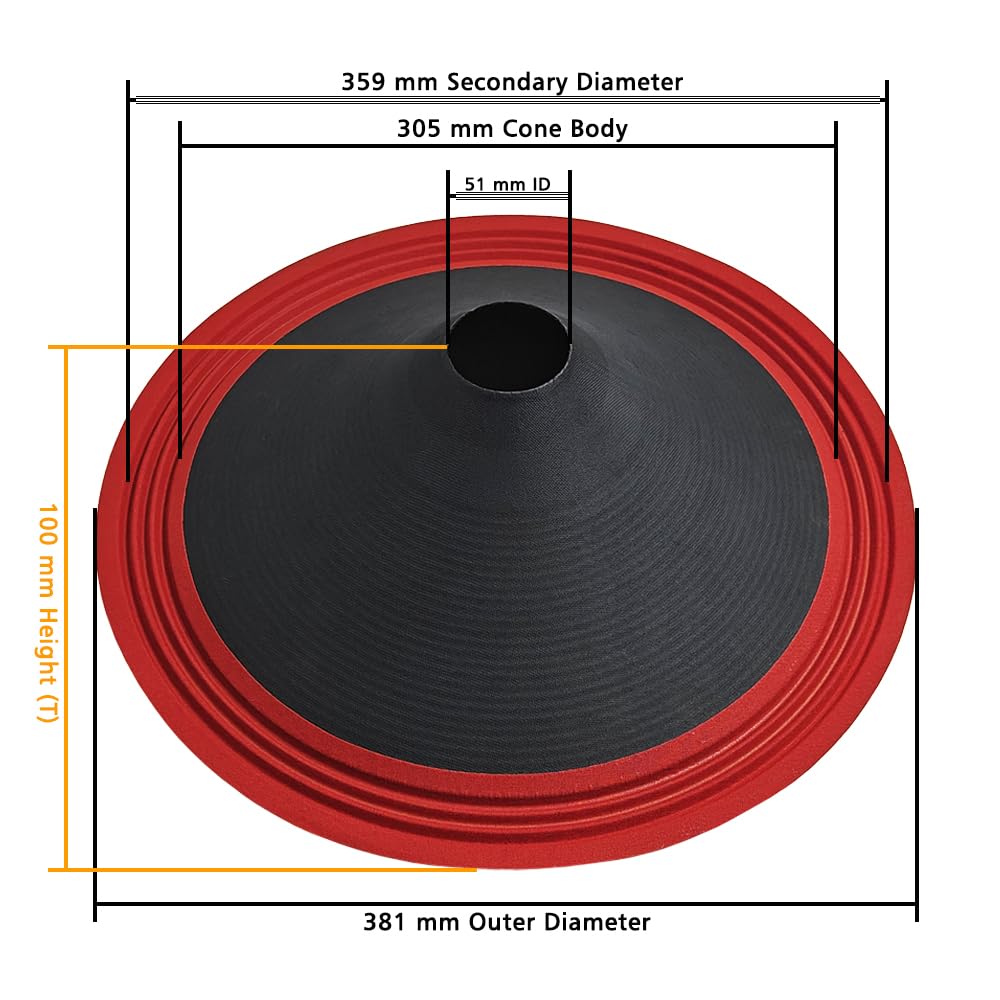 15" Paper Cone | OE-1507 | 51mm | 10 PCS (Ocean)