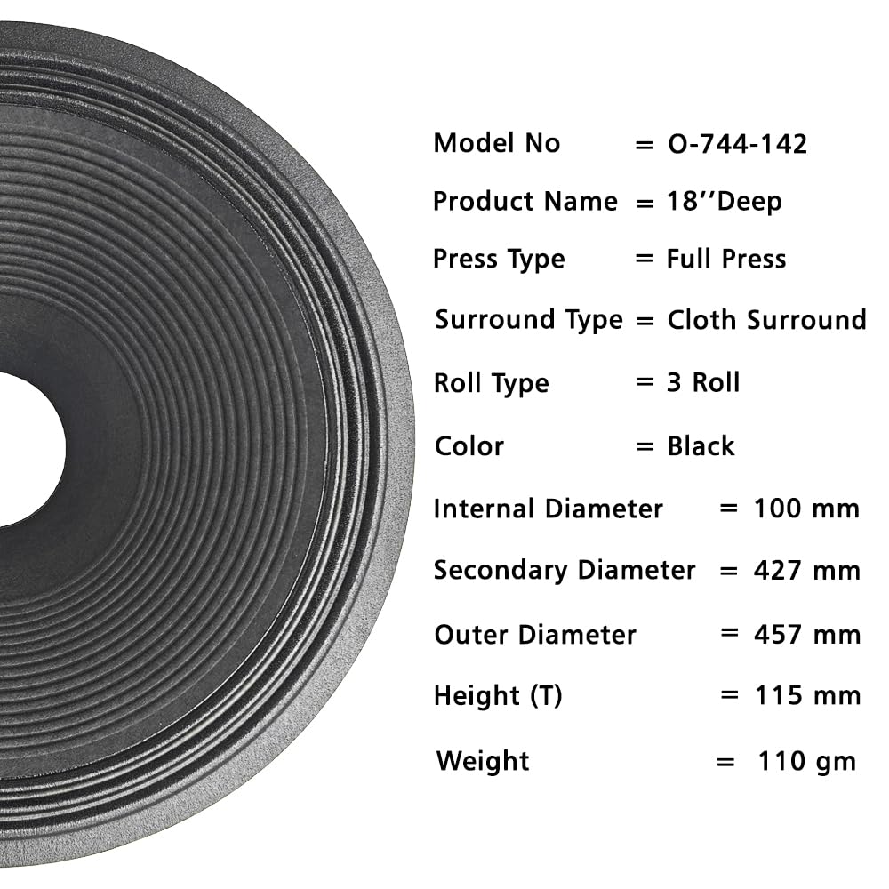 18" Paper Cone | O-744-142 | 100mm | 10 PCS (Ocean)