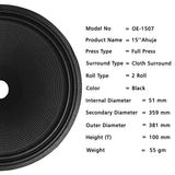 15" Paper cone | OE-1507 | 51mm | 10PCS (Ocean)