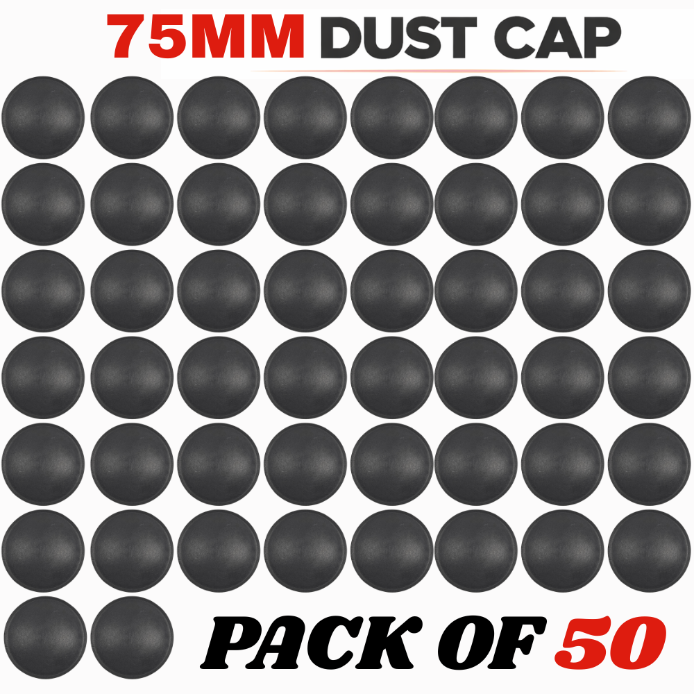 75 MM Black Speaker Dust Cap – Heavy Duty Dome for Professional Speakers
