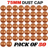 75 MM Copper Speaker Dust Cap – High Heat Dissipation Dome for Professional Audio