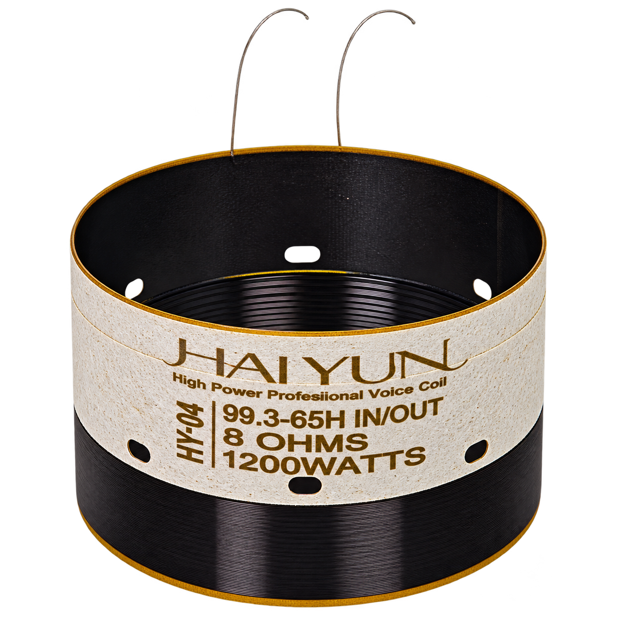 HAIYUN 99.3mm 65 mm IN/OUT Black Copper Wire Voice Coil 8 Ohm 1200W
