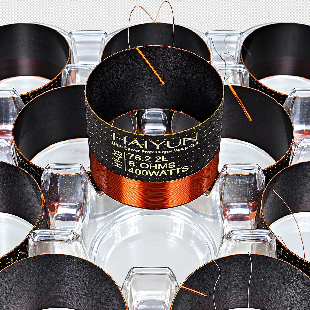 HAIYUN 76.2mm 2-Layer Outer Voice Coil  8 Ohm 400W