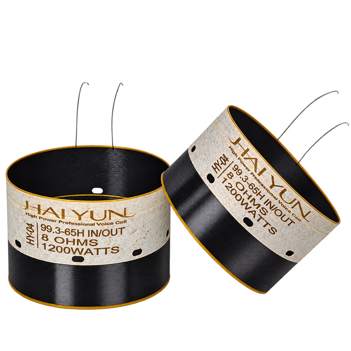 HAIYUN 99.3mm 65 mm IN/OUT Black Copper Wire Voice Coil 8 Ohm 1200W