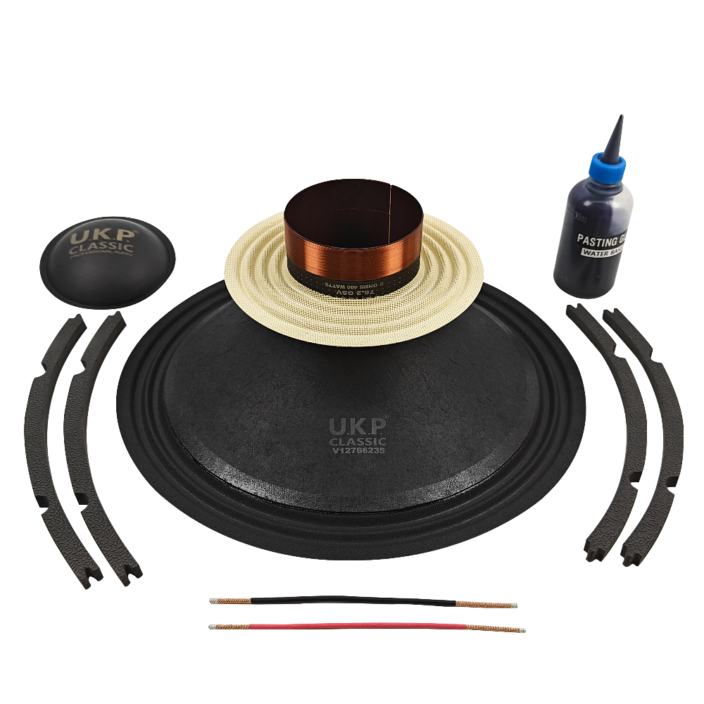 12 Inch UKP V12766235 Speaker Recone Kit Cloth Surround 2 Roll