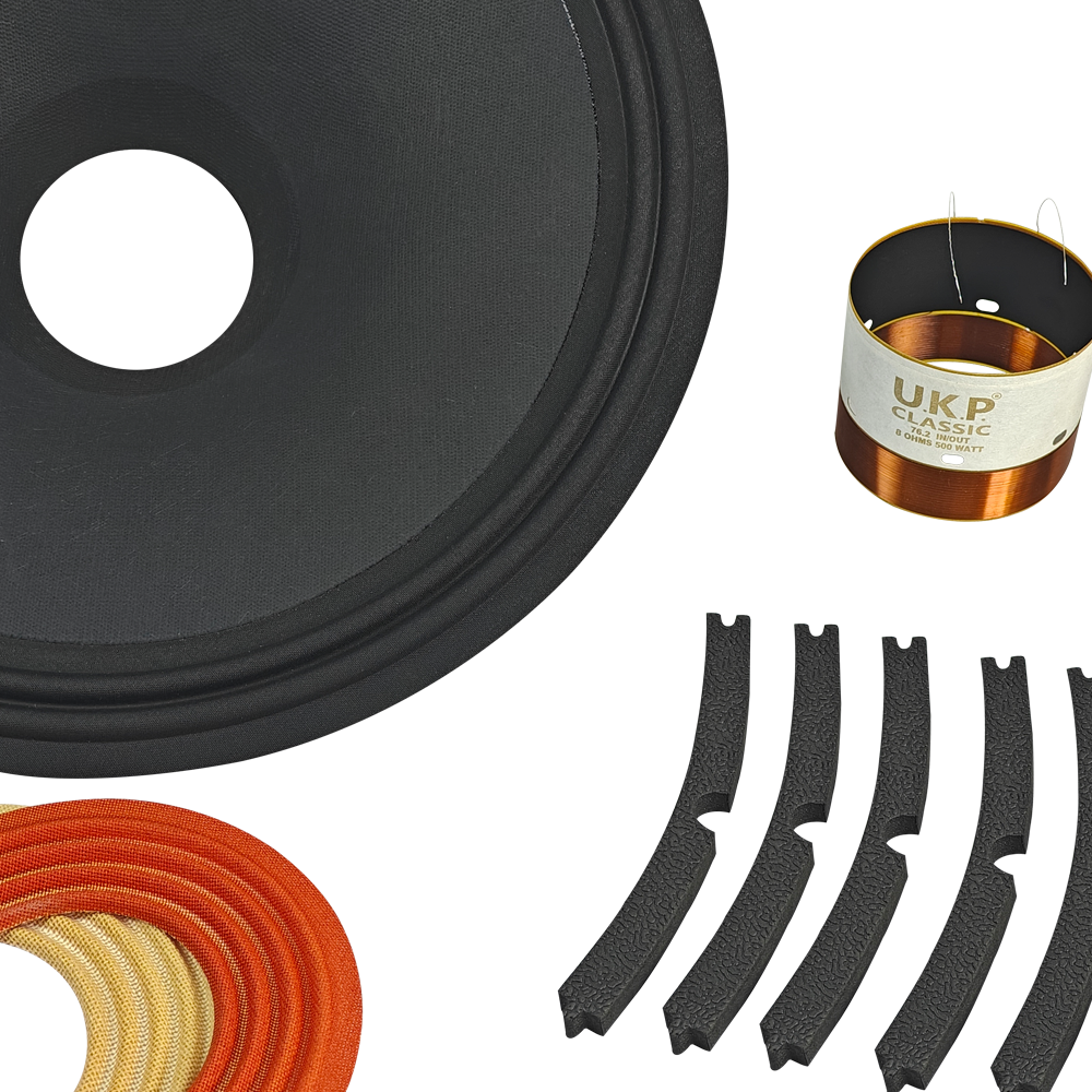15" Recone Kit – UKP V1507687375 | 2 Roll Cloth Surround | 76mm VC